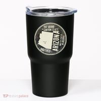 Arizona Grand Canyon State Retro Circle Tumbler thumb 0