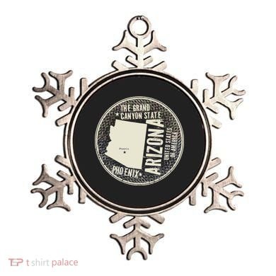 Arizona Grand Canyon State Retro Circle Ornament