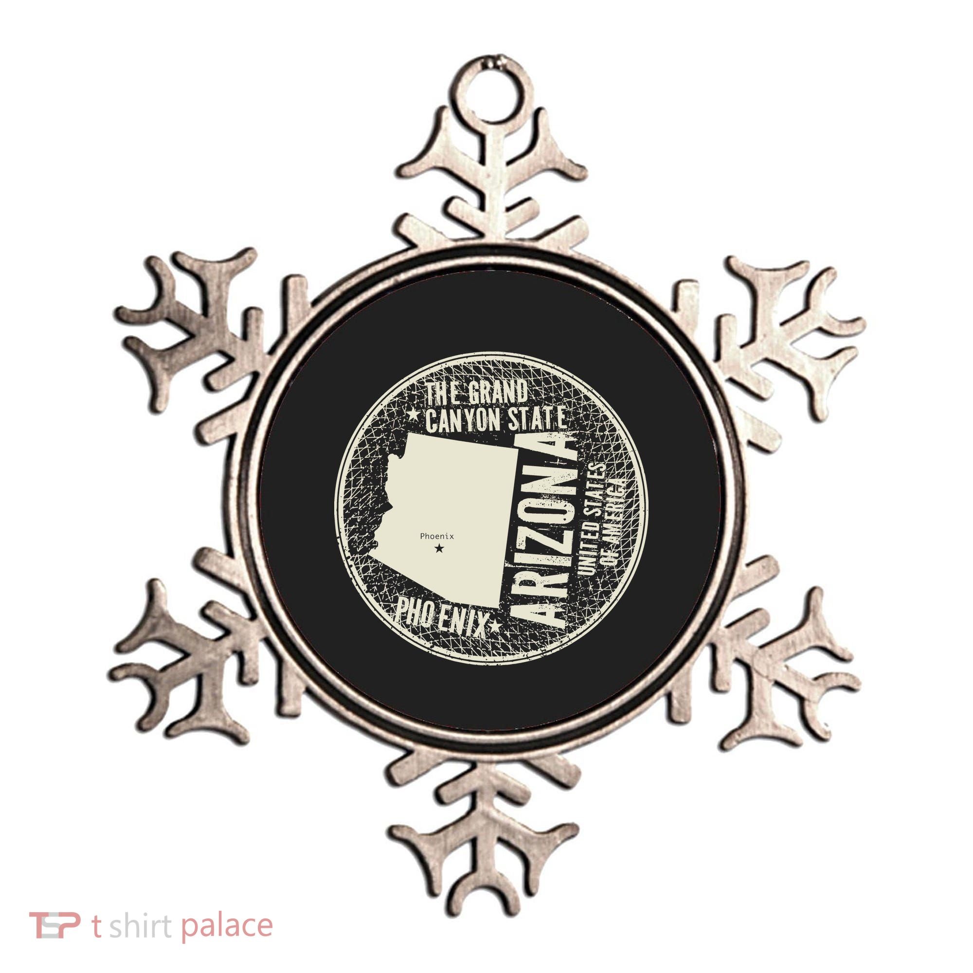 Arizona Grand Canyon State Retro Circle Ornament