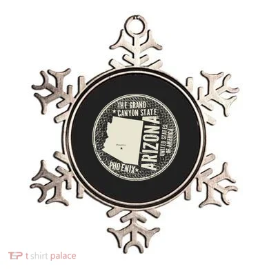 Arizona Grand Canyon State Retro Circle Ornament