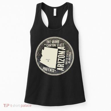 Arizona Grand Canyon State Retro Circle Women's Tank Top