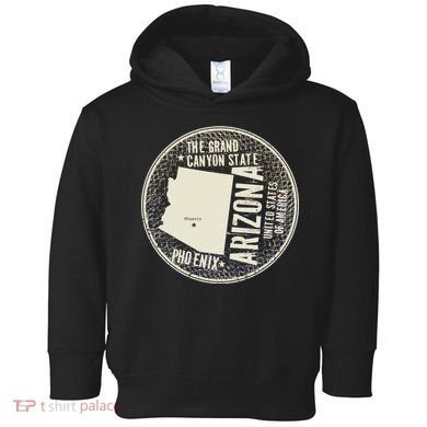 Arizona Grand Canyon State Retro Circle Toddler Hoodie