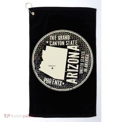 Arizona Grand Canyon State Retro Circle Golf Towel