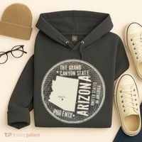 Arizona Grand Canyon State Retro Circle Hoodie thumb 4