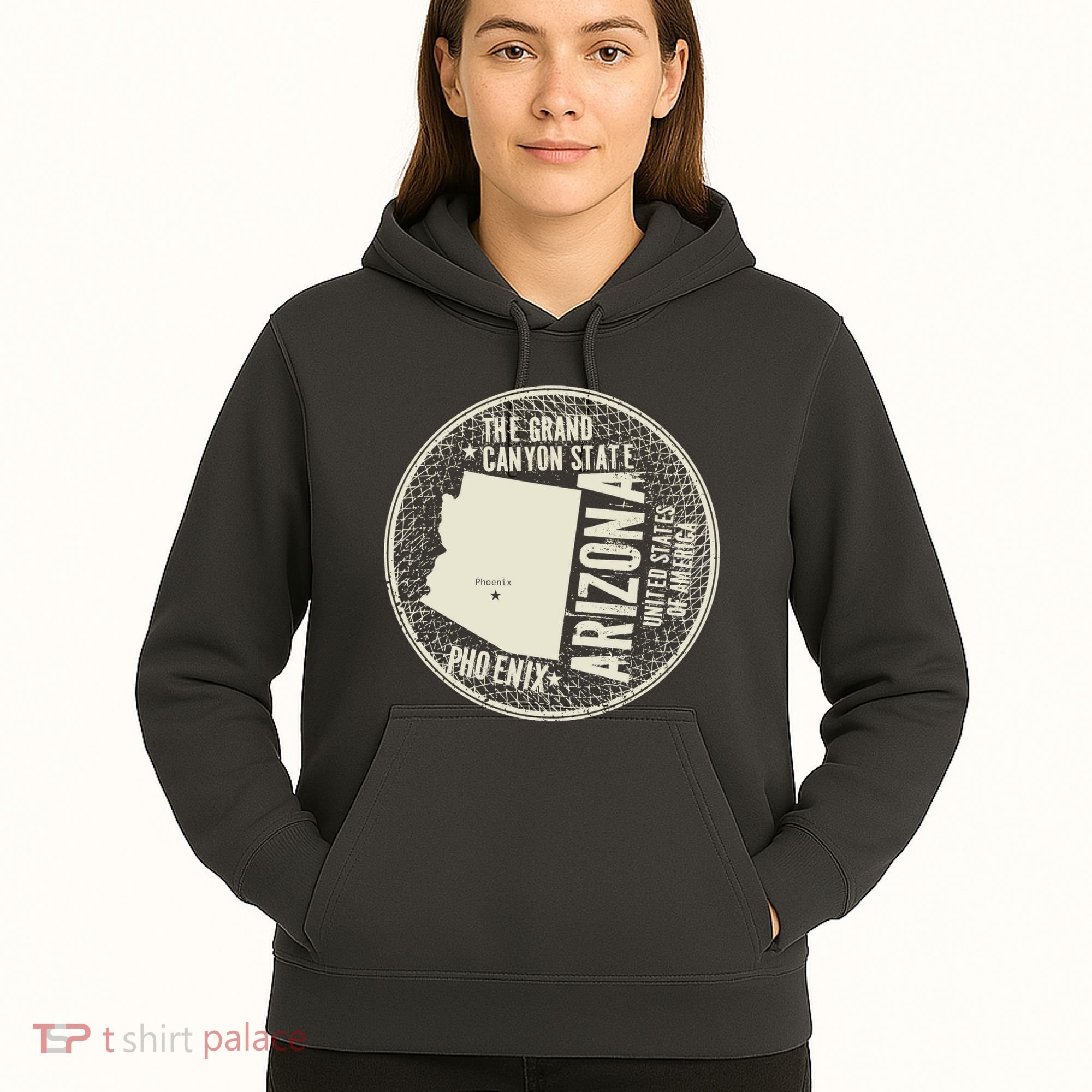 Arizona Grand Canyon State Retro Circle Hoodie