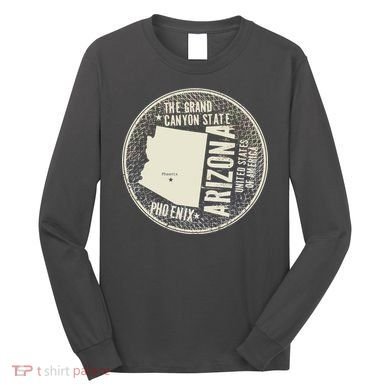 Arizona Grand Canyon State Retro Circle Long Sleeve Shirt