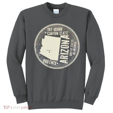 Arizona Grand Canyon State Retro Circle Sweatshirt