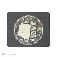 Arizona Grand Canyon State Retro Circle Mousepad thumb 0