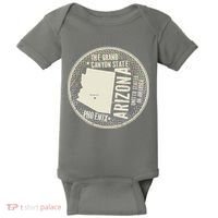 Arizona Grand Canyon State Retro Circle Baby Bodysuit thumb 0