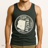 Arizona Grand Canyon State Retro Circle Tank Top thumb 3