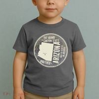 Arizona Grand Canyon State Retro Circle Toddler T-Shirt thumb 2