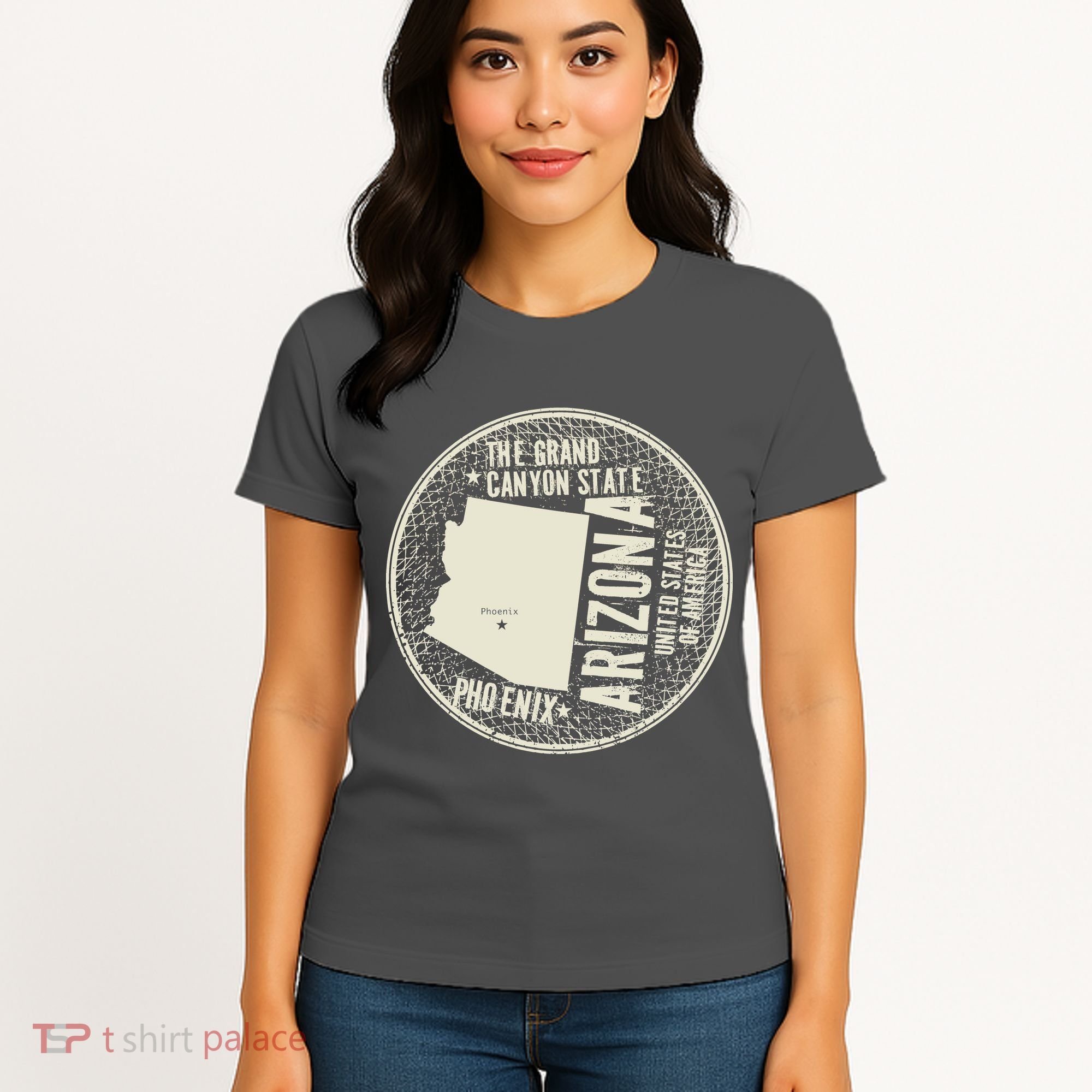 Arizona Grand Canyon State Retro Circle Women's T-Shirt