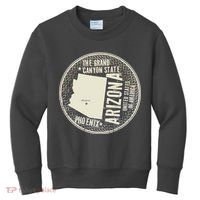 Arizona Grand Canyon State Retro Circle Kids Sweatshirt thumb 0