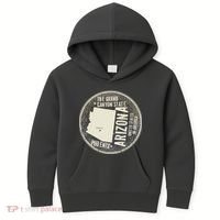 Arizona Grand Canyon State Retro Circle Kids Hoodie thumb 0