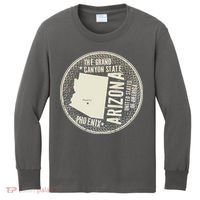 Arizona Grand Canyon State Retro Circle Kids Long Sleeve Shirt thumb 0