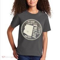 Arizona Grand Canyon State Retro Circle Kids T-Shirt thumb 2