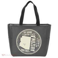 Arizona Grand Canyon State Retro Circle Tote Bag thumb 0