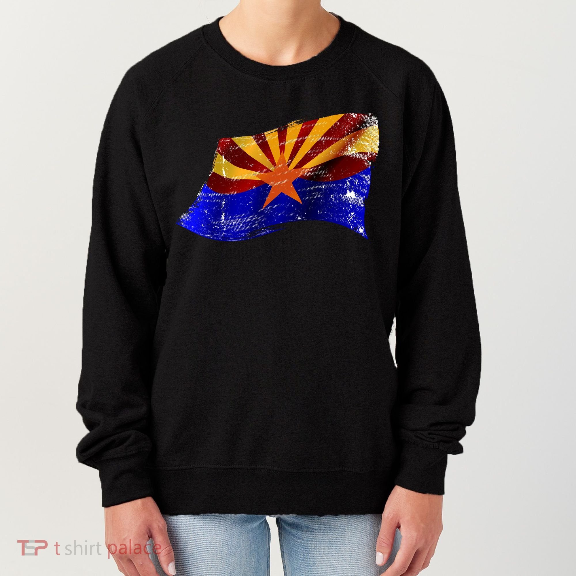 Arizona Grunge Flag Women's Sweatshirt