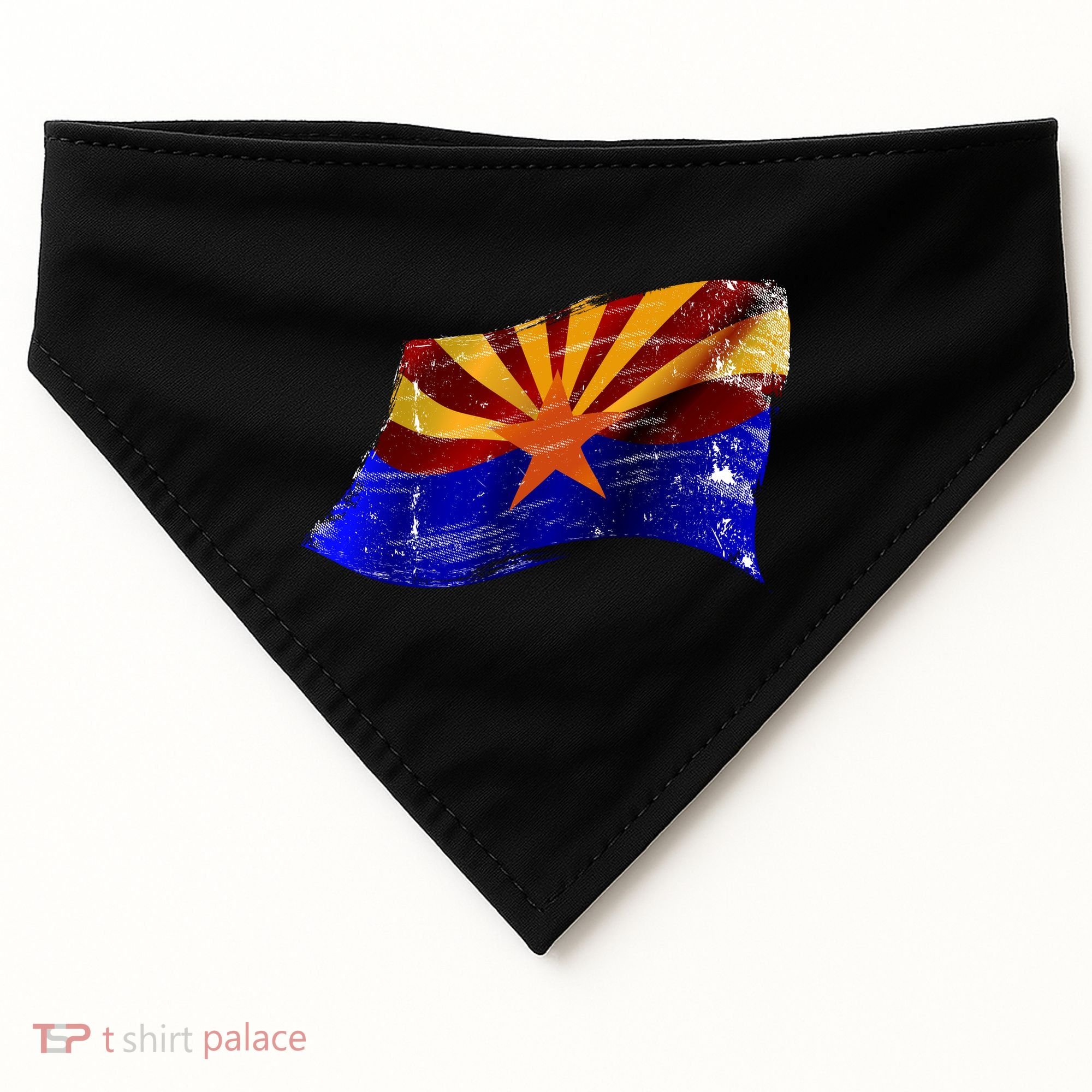 Arizona Grunge Flag USA-Made Doggie Bandana