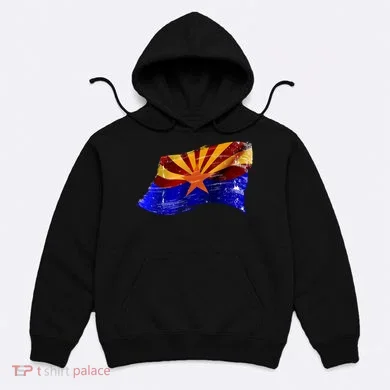 Arizona Grunge Flag Hoodie