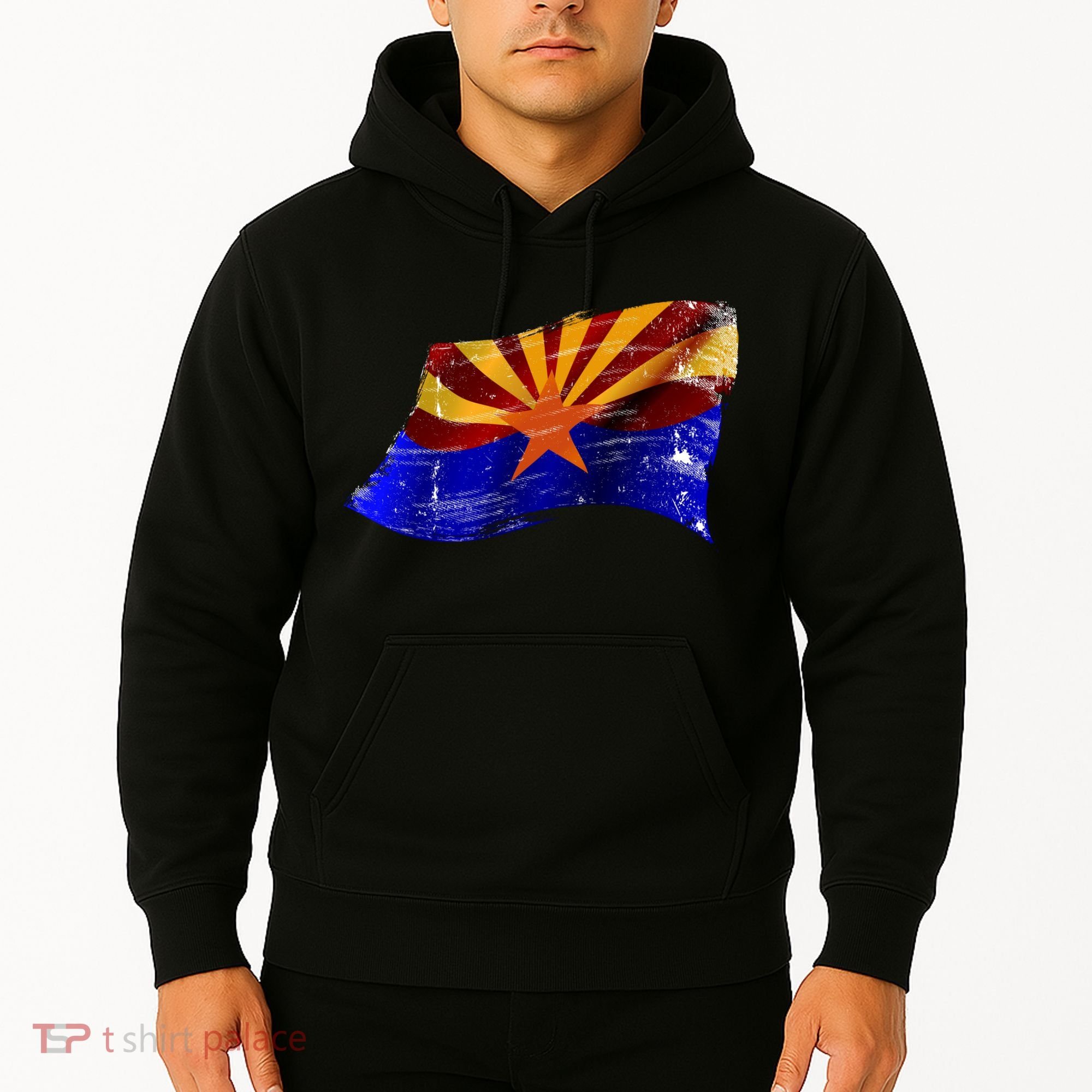 Arizona Grunge Flag Hoodie