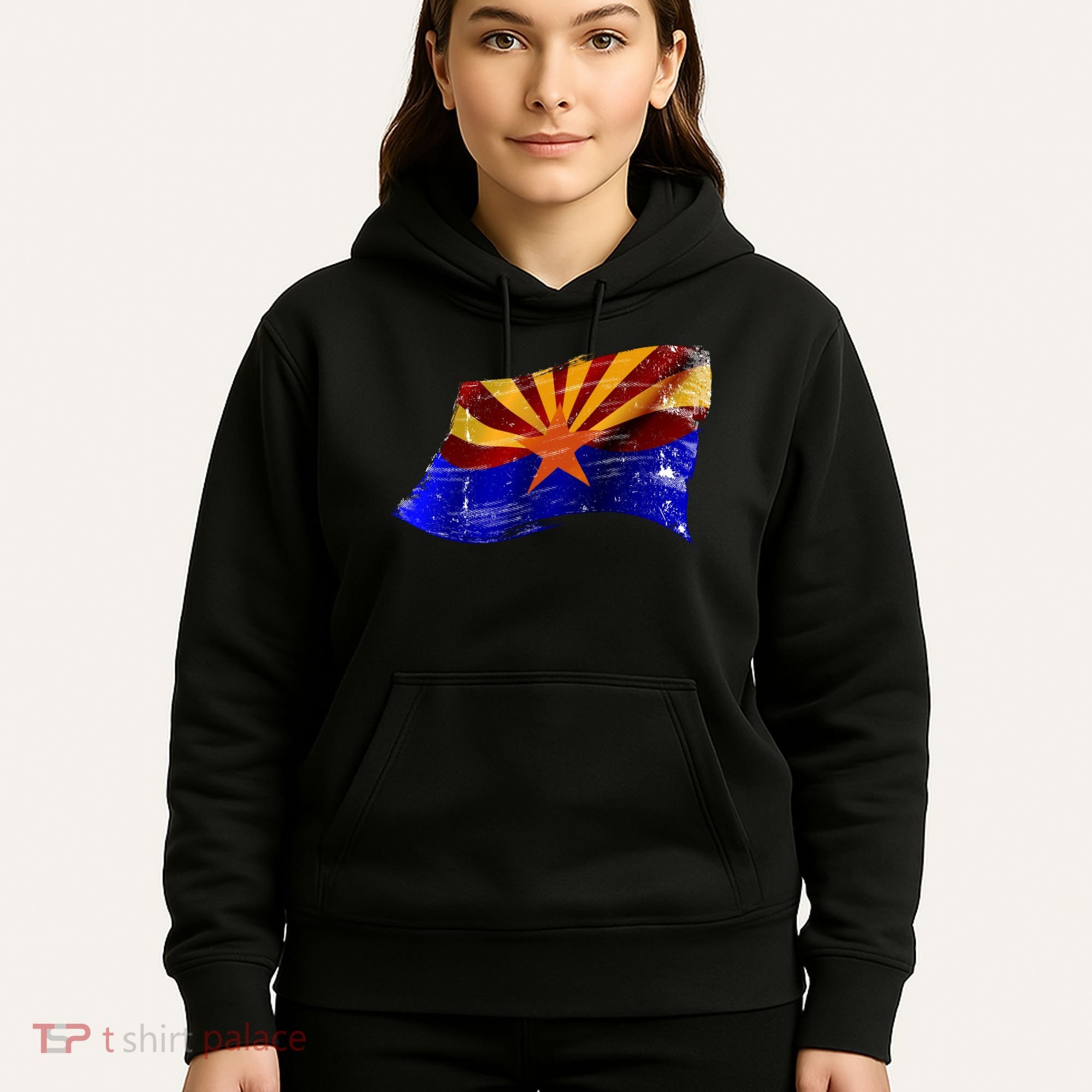 Arizona Grunge Flag Hoodie