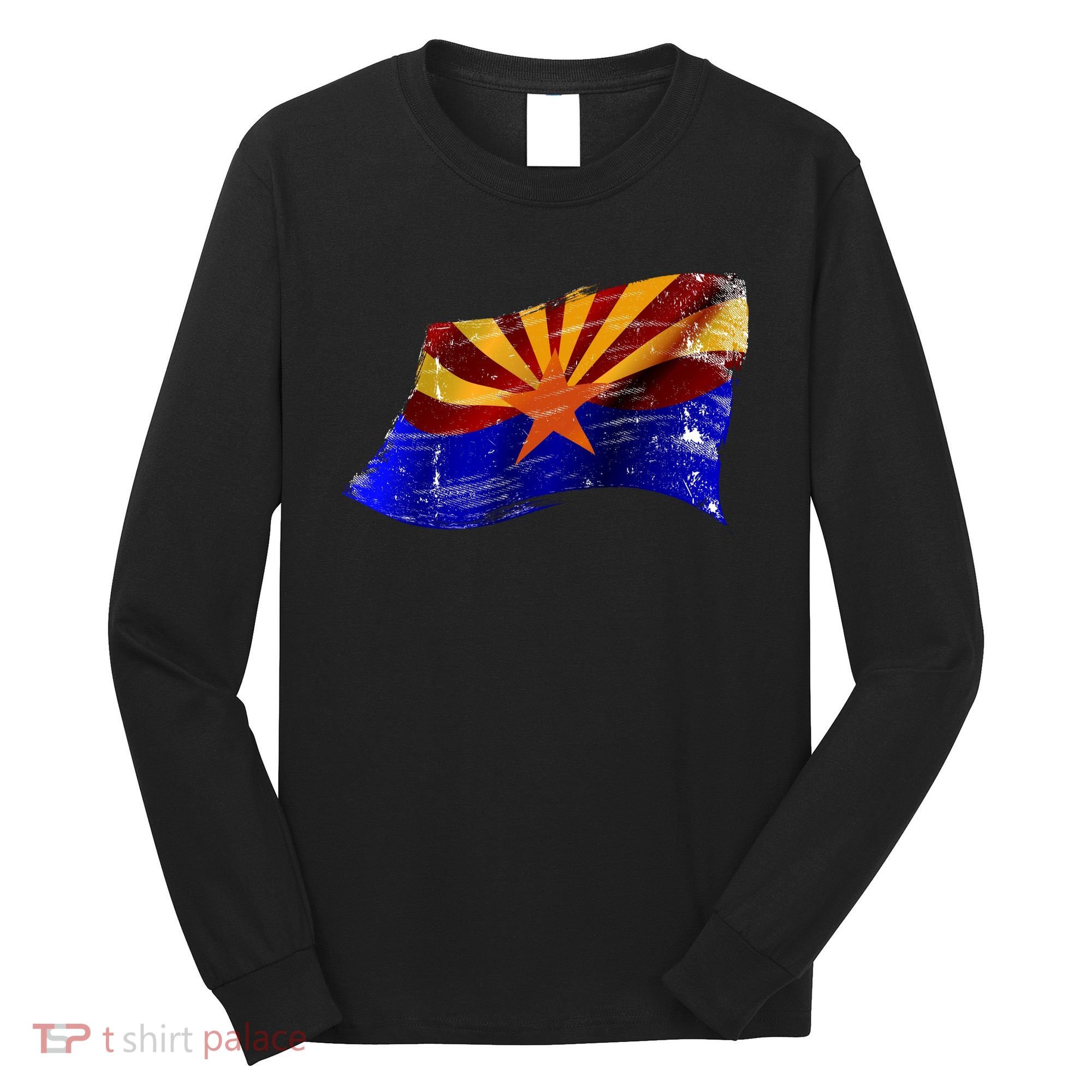 Arizona Grunge Flag Long Sleeve Shirt