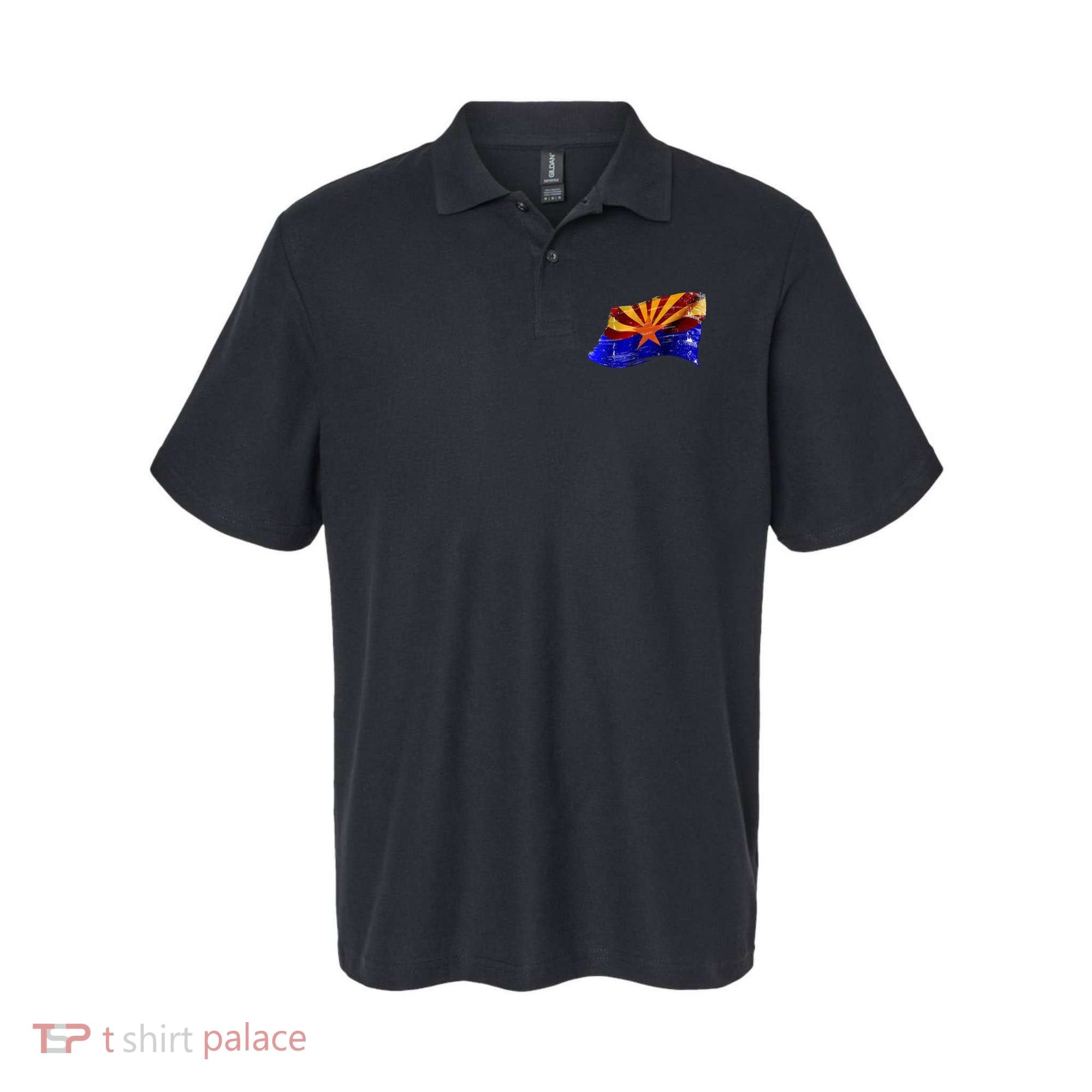 Arizona Grunge Flag Polo