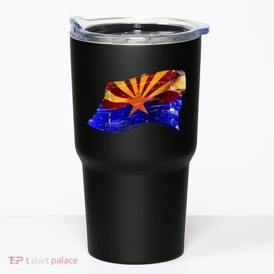 Arizona Grunge Flag Tumbler