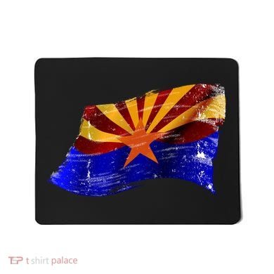 Arizona Grunge Flag Mousepad