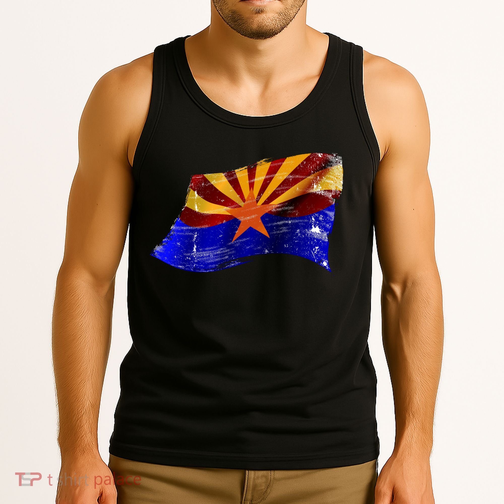 Arizona Grunge Flag Tank Top