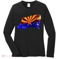 Arizona Grunge Flag Women's Long Sleeve Shirt thumb 0