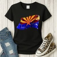 Arizona Grunge Flag Women's T-Shirt thumb 3