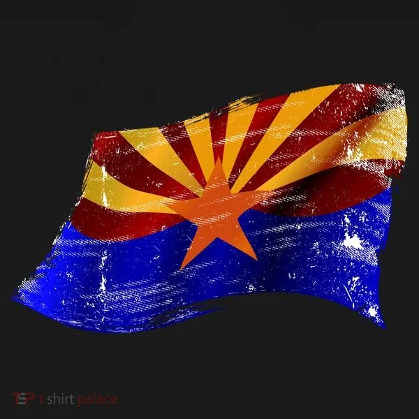 Arizona Grunge Flag Women's T-Shirt