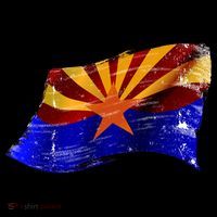 Arizona Grunge Flag Kids Sweatshirt thumb 2