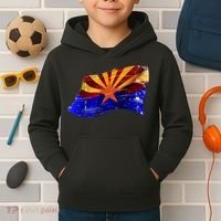 Arizona Grunge Flag Kids Hoodie thumb 2