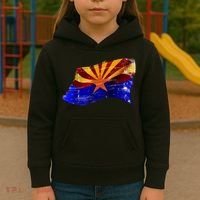 Arizona Grunge Flag Kids Hoodie thumb 3