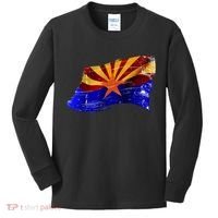 Arizona Grunge Flag Kids Long Sleeve Shirt thumb 0