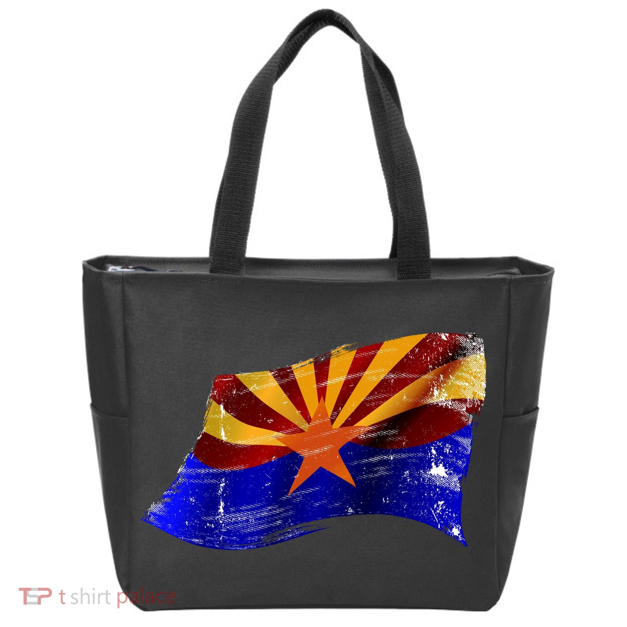 Arizona Grunge Flag Tote Bag