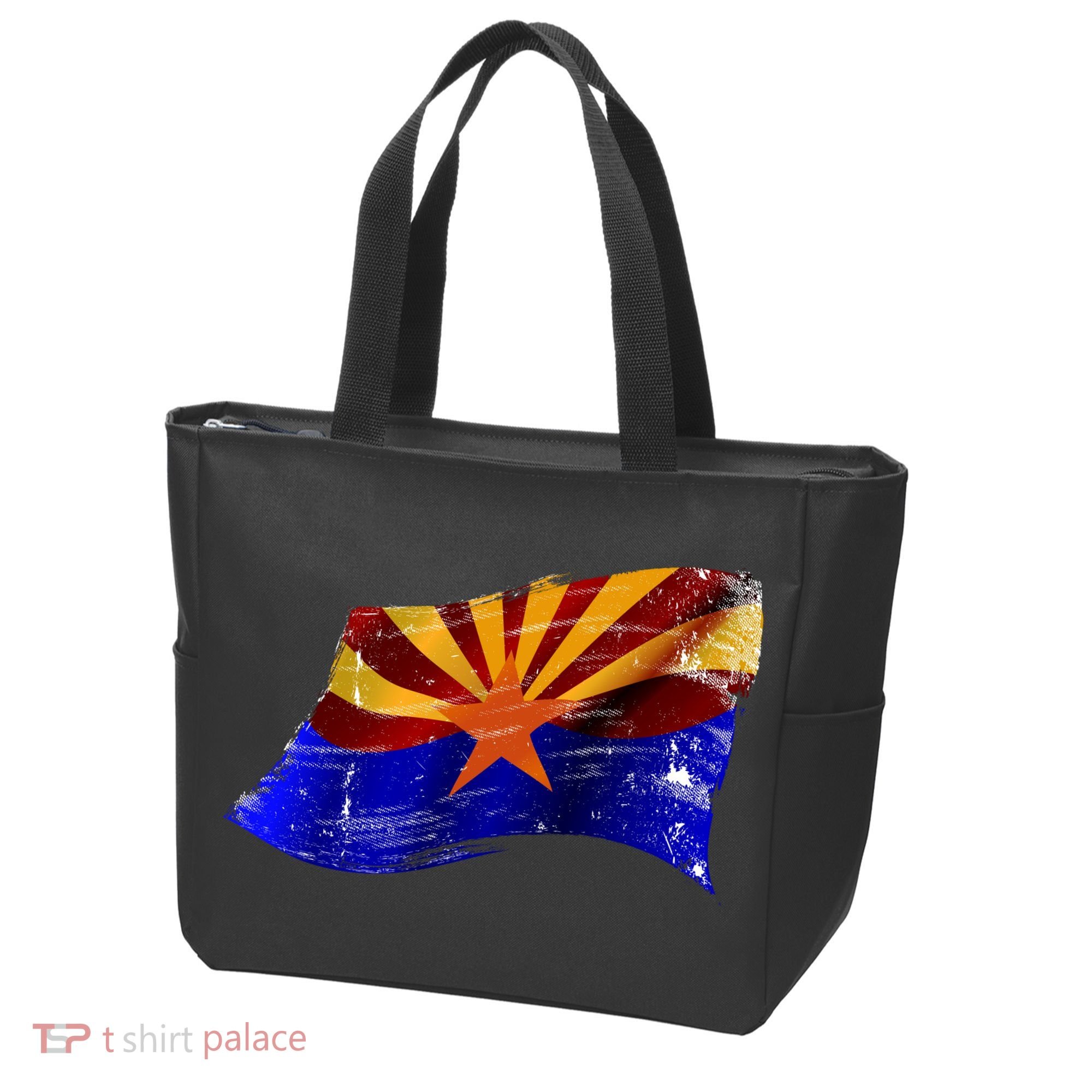 Arizona Grunge Flag Tote Bag
