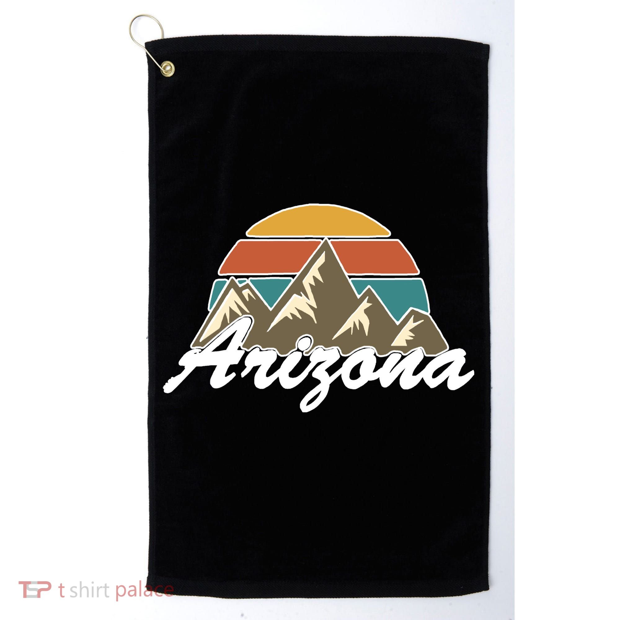Arizona Retro AZ Mountain Golf Towel