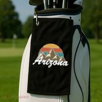 Arizona Retro AZ Mountain Golf Towel thumb 2