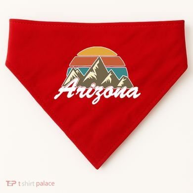 Arizona Retro AZ Mountain USA-Made Doggie Bandana