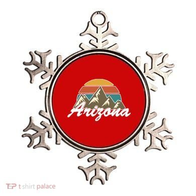 Arizona Retro AZ Mountain Ornament