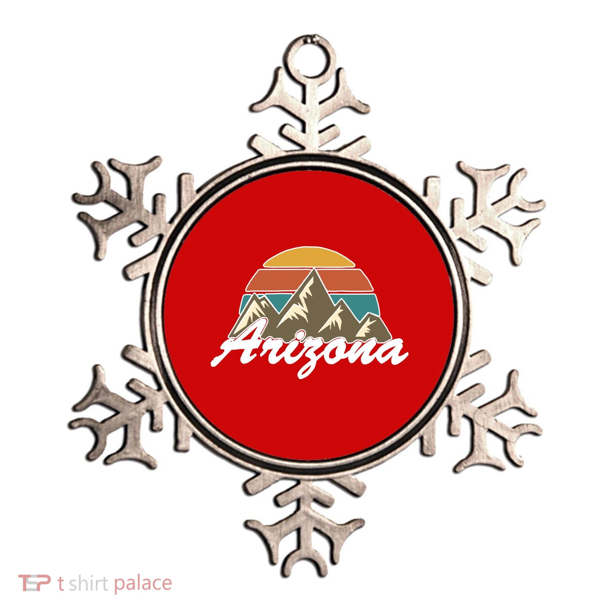 Arizona Retro AZ Mountain Ornament
