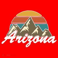 Arizona Retro AZ Mountain Baby Bodysuit thumb 2