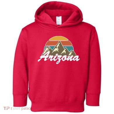 Arizona Retro AZ Mountain Toddler Hoodie