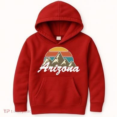 Arizona Retro AZ Mountain Kids Hoodie