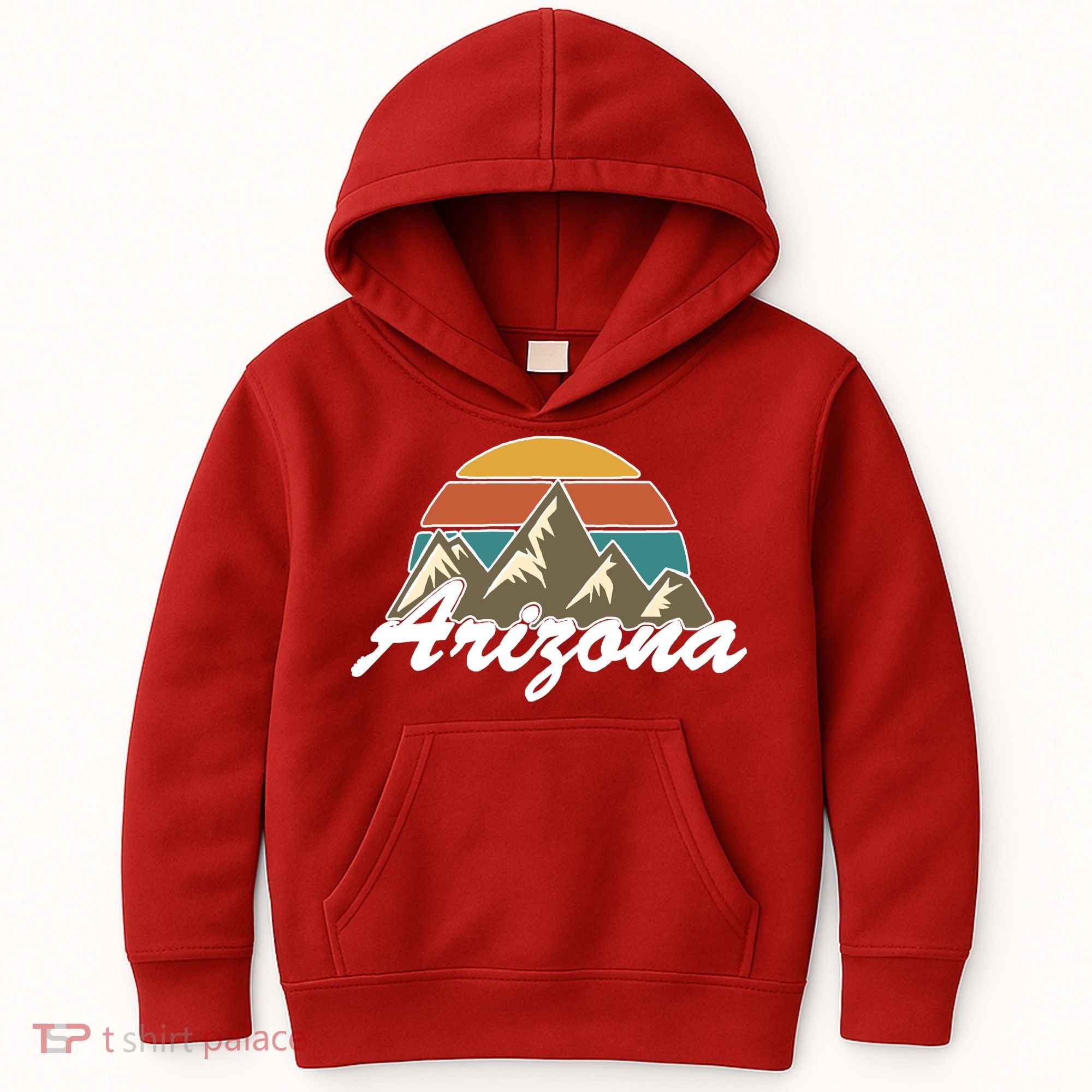 Arizona Retro AZ Mountain Kids Hoodie