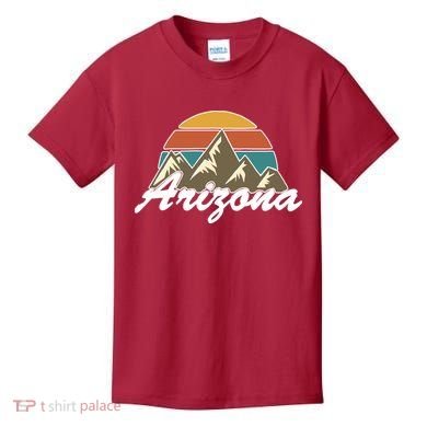 Arizona Retro AZ Mountain Kids T-Shirt